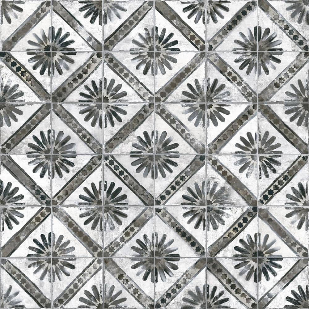 Kings Marrakech Charcoal Grey 8-3/4 in. x 8-3/4 in. Ceramic Floor and Wall Take Home Tile Sample price history on PriceWatchPro