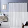 Dainty Home PEVA 72 in. W x 70 in. L n Frosty Silver Shower Curtain with  Magnet White Shower Curtain Waterproof Shower Curtain Liner 6GSLFR - The Home  Depot