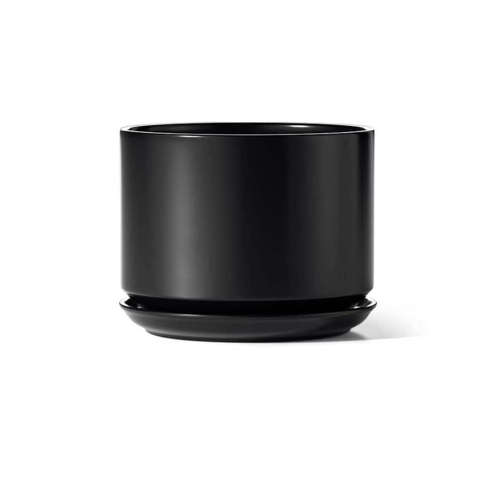 鉢・プランター CERADEMIC POT black spicygem x botanize black-plant-pots-l0g127l5cm-