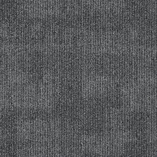 Aladdin Second Nature - Seal - Gray Commercial 24 x 24 in. Glue-Down Carpet Tile Square (96 sq. ft.)