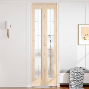 easelife 72 in. x 80 in. 3/4 Lite Frosted Glass Preassembled Solid