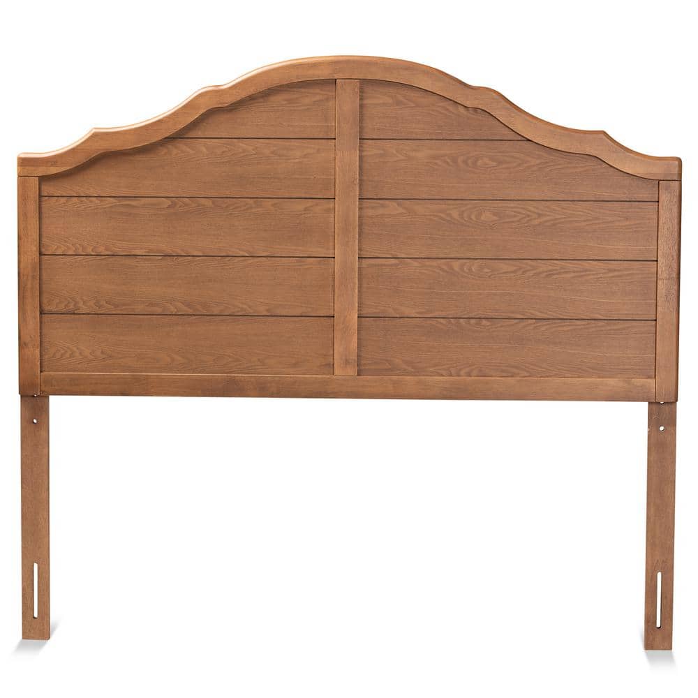 Clive Ash Walnut Finished Wood King Size Headboard