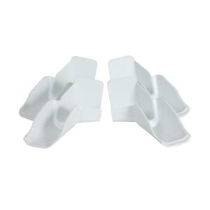Gutter Spout with Extension in White (4-Pack)