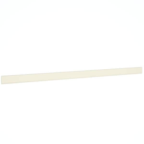 QuickShip 96 in. W x 4.5 in. H x 0.75 in. D Base Moulding in Starlight