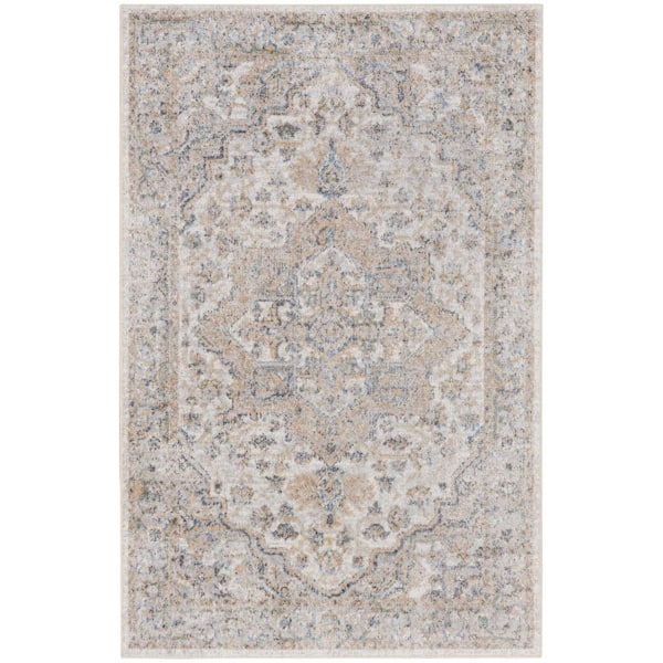 Astra Machine Washable doormat 2 ft. x 4 ft. Vintage Persian Kitchen Area Rug