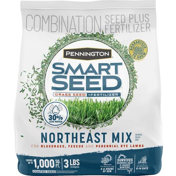 Pennington Smart Seed Northeast 3 lb. 1,000 sq. ft. Grass Seed and Lawn Fertilizer