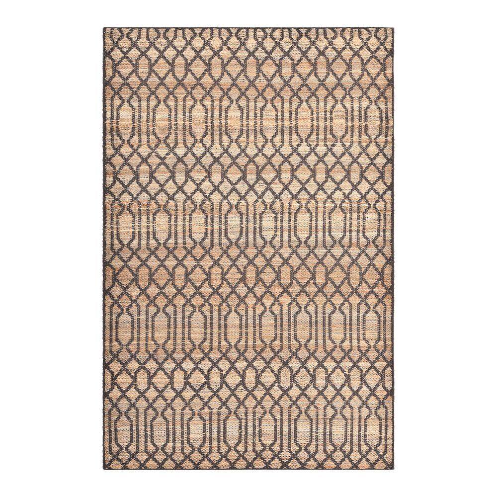 Solo Rugs Sophie Transitional Jute Brown 5 ft. x 8 ft.Area Rug S3382