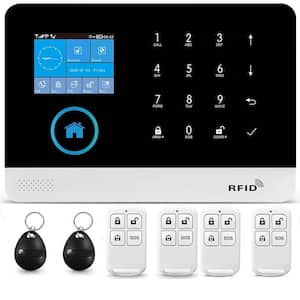 Wi-Fi 4G Alarm System for Home Security Wireless Home Alarm 20 Piece Kit with Siren PIR Motion Sensors Remote Controls
