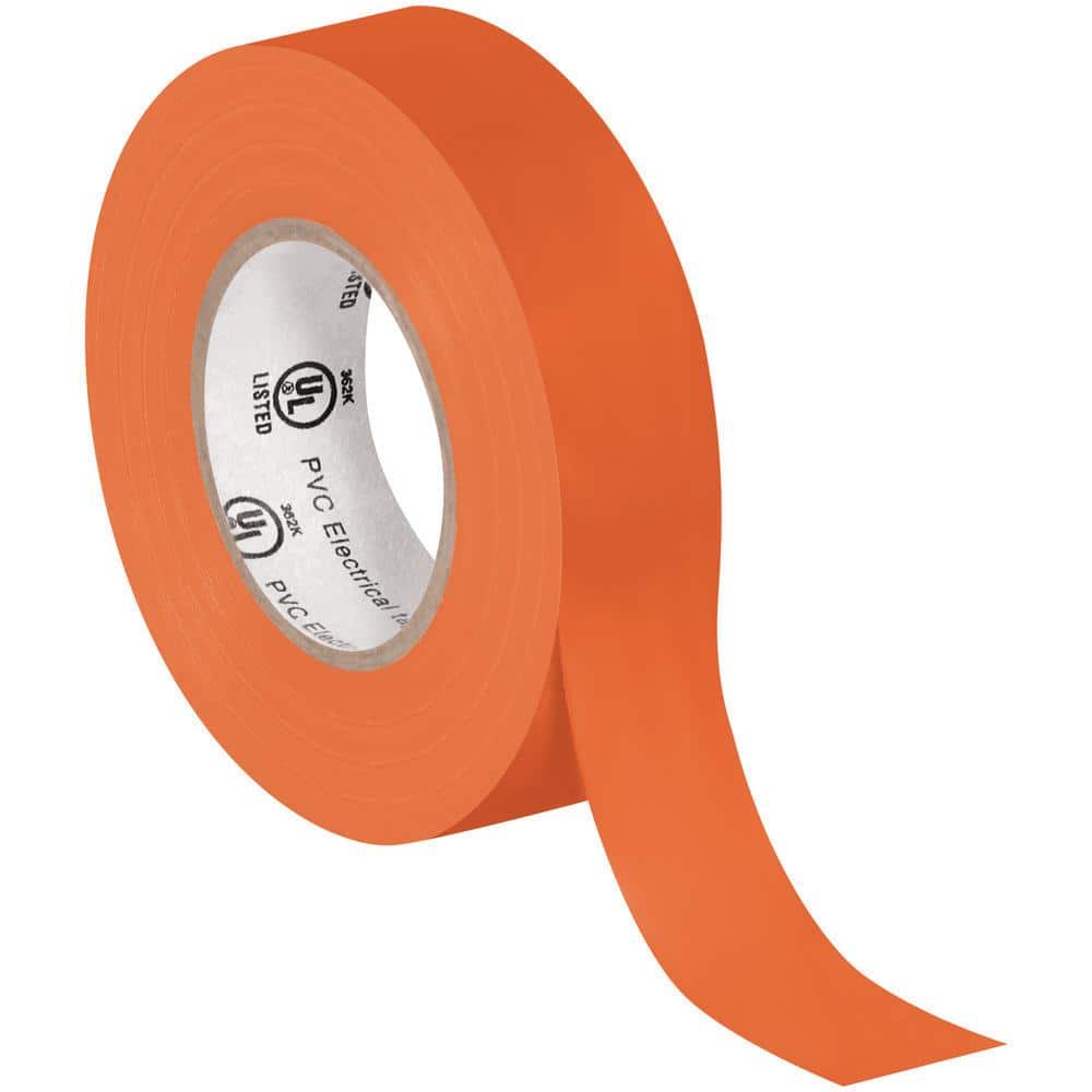 3/4 in. x 20 yds. Orange Electrical Tape (10 Pack)