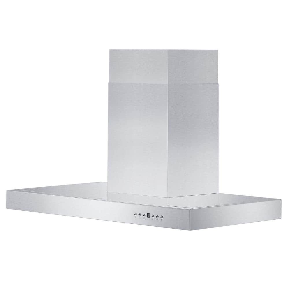 42 in. 400 CFM Convertible Vent Wall Mount Range Hood in Stainless Steel