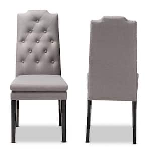 Dylin Gray Fabric Dining Chair (Set of 2)