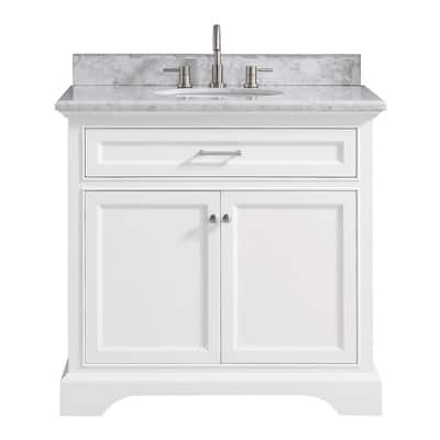 36 Inch Vanities Bathroom Vanities With Tops Bathroom Vanities The Home Depot