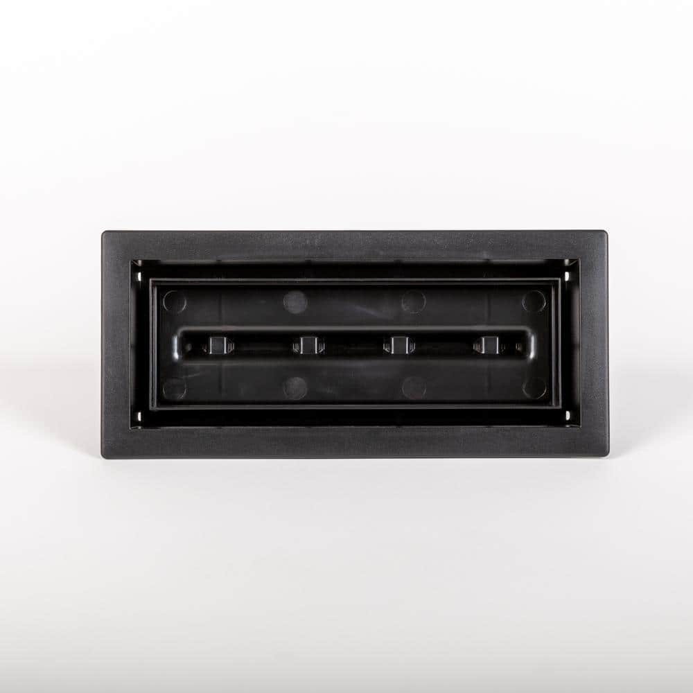 FITTES Aria Lite - Framed Floor Vent 2 in.x12 in. Black LITE2X12BLK ...