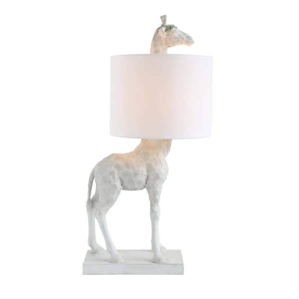 Storied Home 27.75 in. White Novelty Lamp with Giraffe Shape