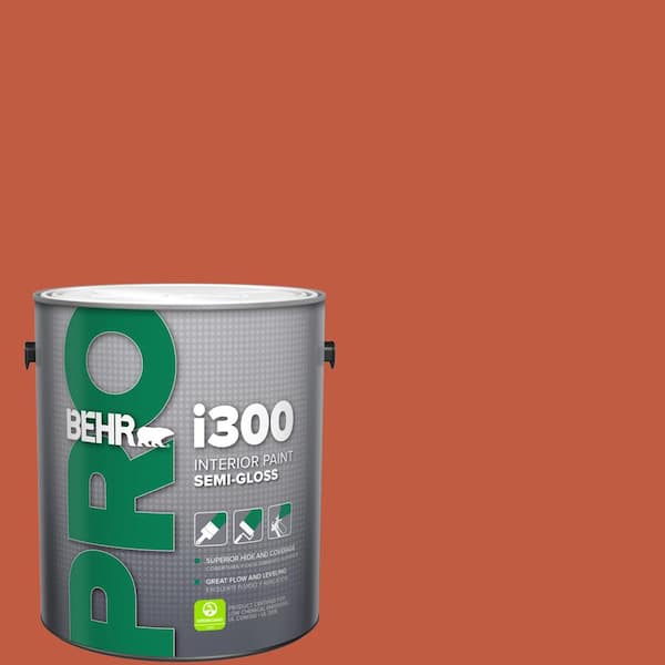 BEHR PRO 1 gal. #M180-7 Deep Fire Semi-Gloss Interior Paint