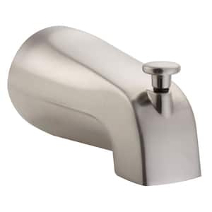 Pulse Brass Tub Spout with NPT Connection in Brushed-Nickel