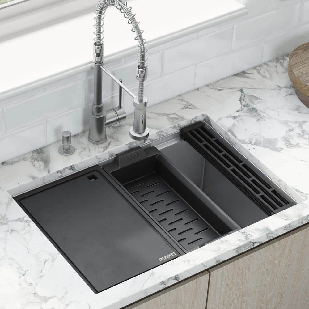 Ruvati 27-inch Stainless Steel Workstation Kitchen Sink