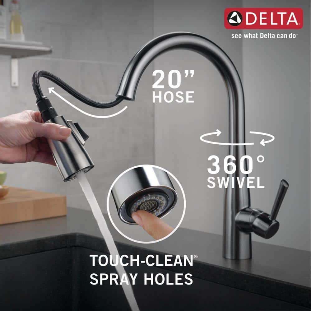 Arctic Stainless Steel Pull-Down Single Handle Kitchen Faucet