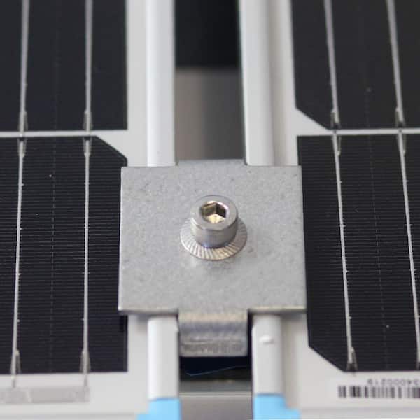 Steel Solar Panel Mid Clamp with Bolt, Cone Nut, and Spring for 1-5/8 in. Strut (5-Pack)