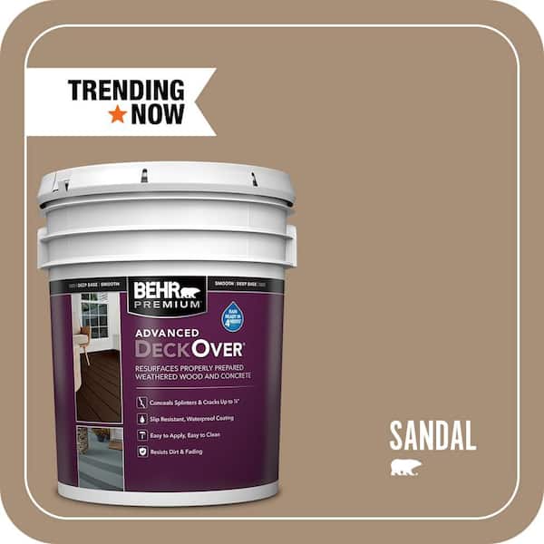 5 gal. #SC-121 Sandal Smooth Solid Color Exterior Wood and Concrete Coating