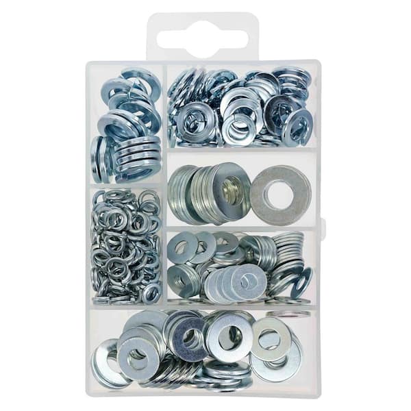 Hillman Zinc Flat Washers and Split Lock Washers Assorted Kit (270