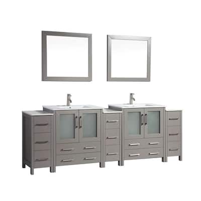 Vanity Art Brescia 36 In W X 18 D, Bathroom Double Sink Vanities Home Depot