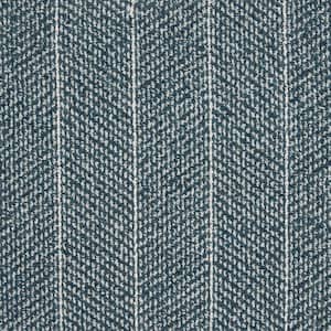 Forsooth - Marina - Blue 12 ft. 32 oz. Wool Pattern Installed Carpet