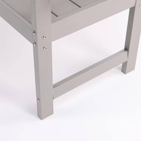 1-Piece 43.3 in. W x 25.19 in. D x 36.81 in. H Light Gray