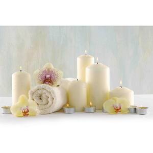 11.75 in. x 15.75 in. LED Lighted Candle Orchid Spa Inspired Canvas Wall Art