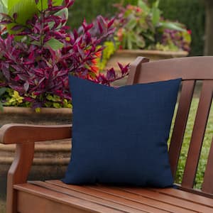 16 x 16 Sapphire Blue Leala Square Outdoor Throw Pillow (2-Pack)