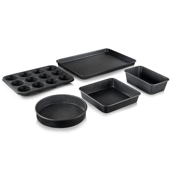 GRANITESTONE Classic Blue 15-Piece Aluminum Ultra-Durable Non-Stick Diamond  Infused Cookware and Bakeware Set 7522 - The Home Depot
