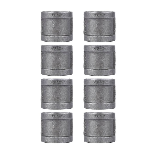 PIPE DECOR 3/4 in. Iron Black Coupling (8-Pack)