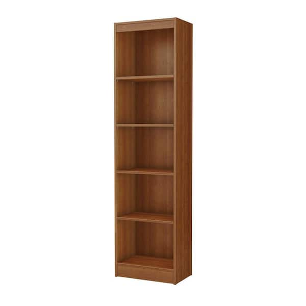 South Shore 68.25 in. Morgan Cherry Wood 5-shelf Standard Bookcase with Adjustable Shelves