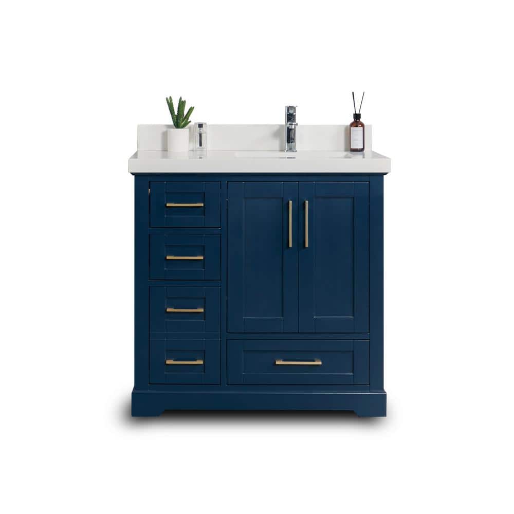 Willow Collections Boston 36 in. W x 22 in. D x 36 in. H Right Offset