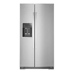 26 cu. ft. Side by Side Refrigerator in Monochromatic Stainless Steel