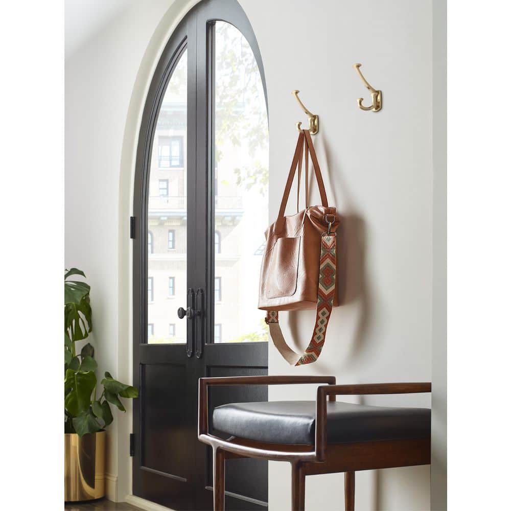 Champagne Bronze Triple Prong Decorative Wall Hook