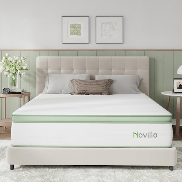 Twin Medium Gel Memory Foam Hybrid Mattress 8 in. Bed-in-a-Box Mattress