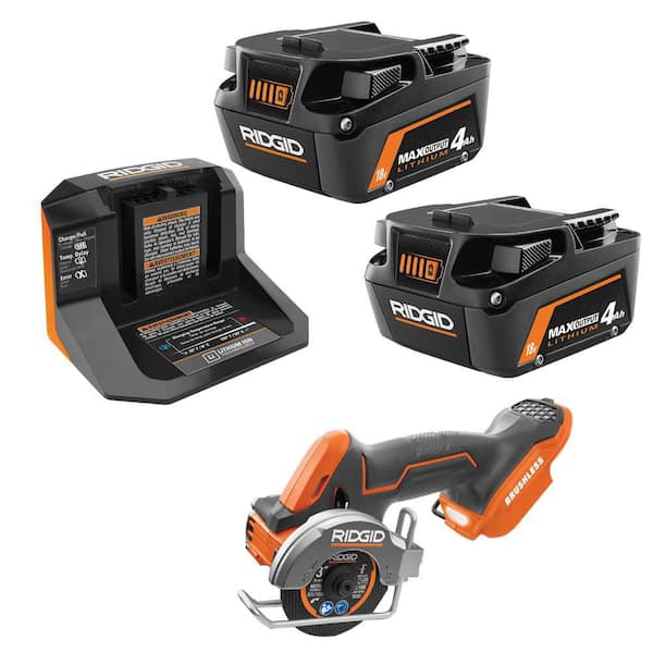 18V MAX Output Starter Kit with (2) 4.0Ah Battery and Charger with FREE Subcompact Brushless Multi Material Saw