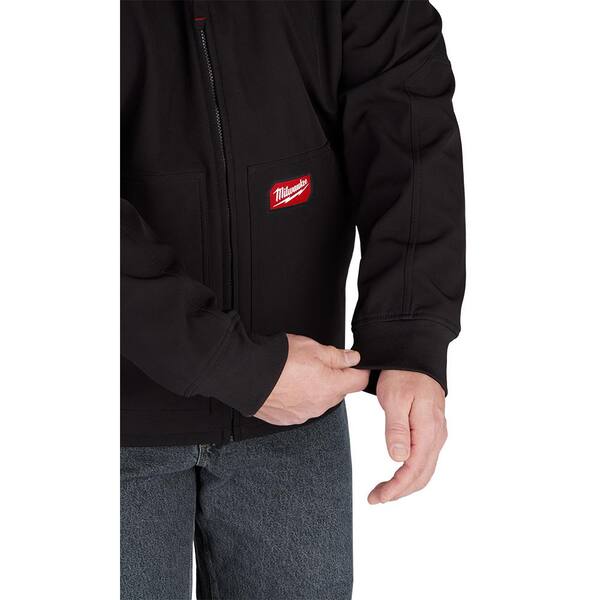Milwaukee Men's Medium Black FREEFLEX Softshell Hooded