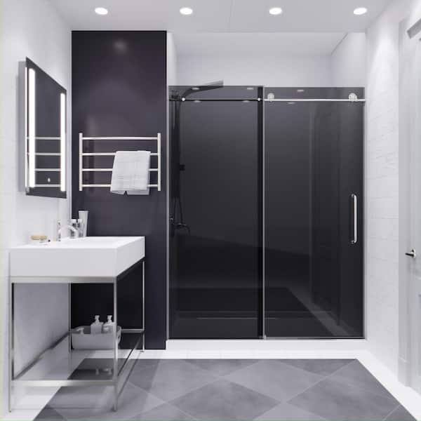ANZZI Madam 56 to 60 in. by 76 in. Frameless Sliding Shower Door