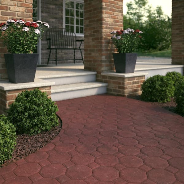 Medocino Concrete Paver, Home Depot Red Landscaping Bricks