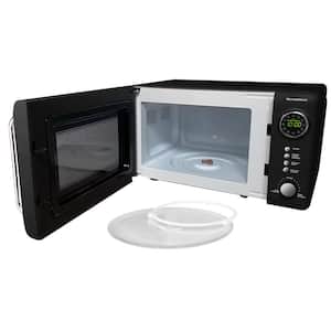 Retro 0.7 cu. ft. 700-Watt Countertop Microwave Oven in Black