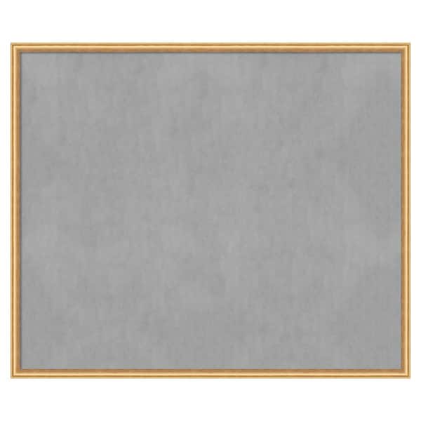 Amanti Art Salon Scoop Gold 50 in. x 42 in Framed Magnetic Board