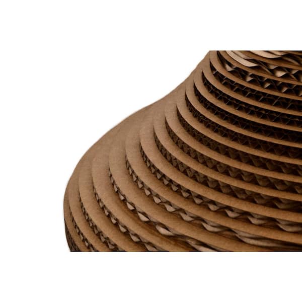 【まにゃ】ライトブラウン Edvivi 100-Watt 1-Light Natural Brown Pendant Light with