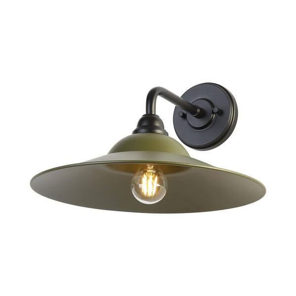 Golden Lighting - Croma 15 in. Matte Black Outdoor Hardwired Wall Sconce with No Bulbs Included