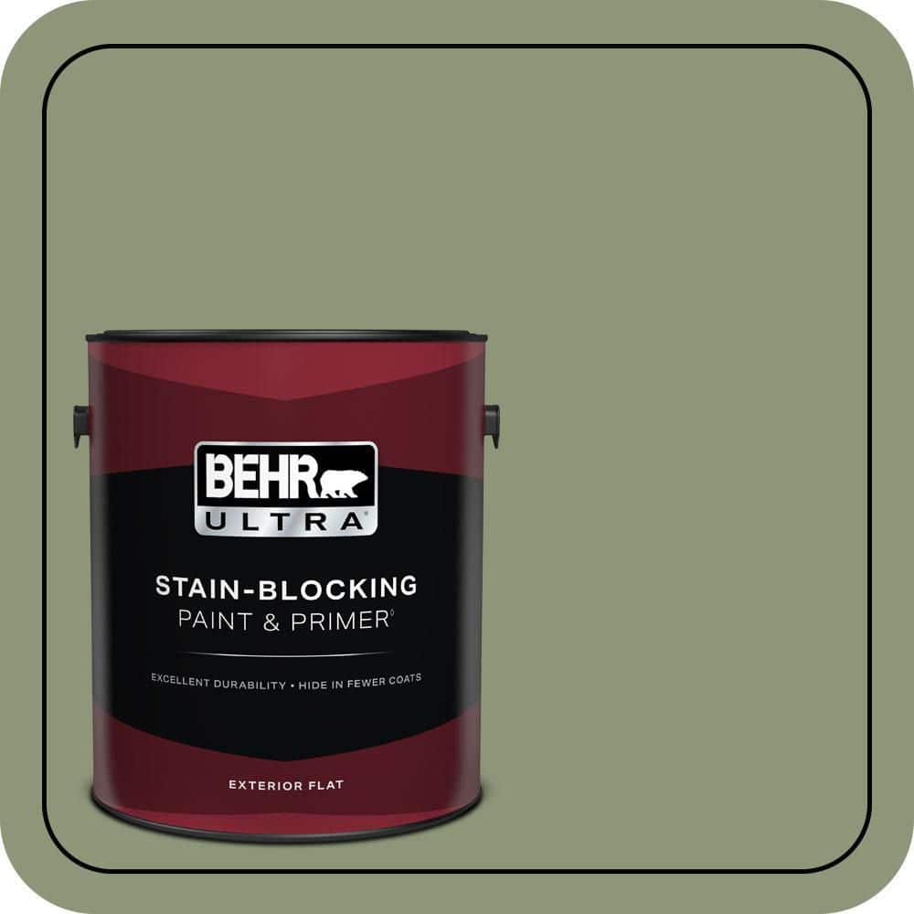 1 gal. #420F-5 Olivine Flat Exterior Paint & Primer price history on PriceWatchPro
