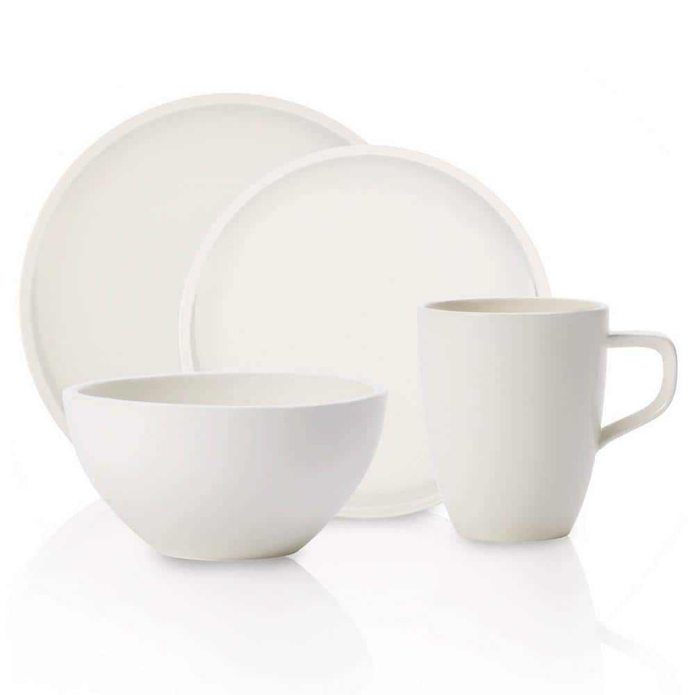 Villeroy & Boch Artesano 4-Piece Casual White Porcelain Dinnerware