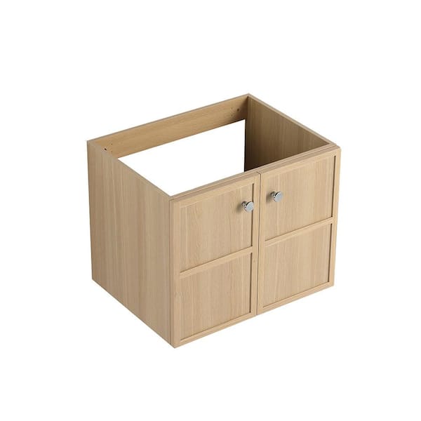 Gavino 23.44 in. W x 17.94 in. D x 34.25 in. H Floating Bath Vanity Cabinet without Top in Original Oak Unassembled