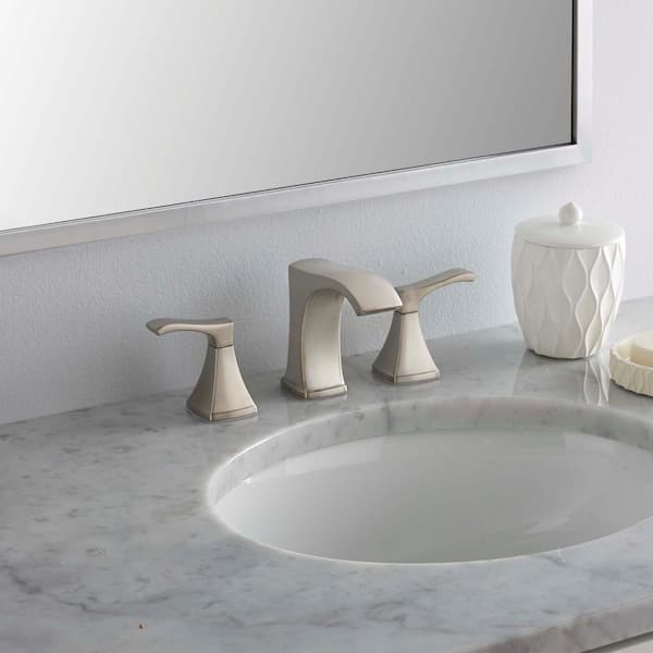 Venturi 8 in. Widespread 2-Handle Bathroom Faucet in Brushed Nickel