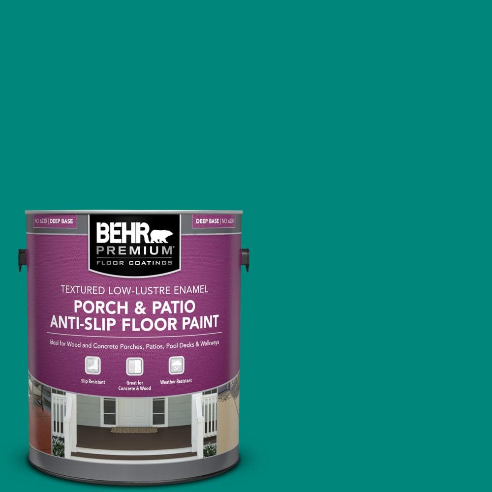 BEHR PREMIUM 1 gal. P4507 Mystic Turquoise Textured LowLustre Enamel